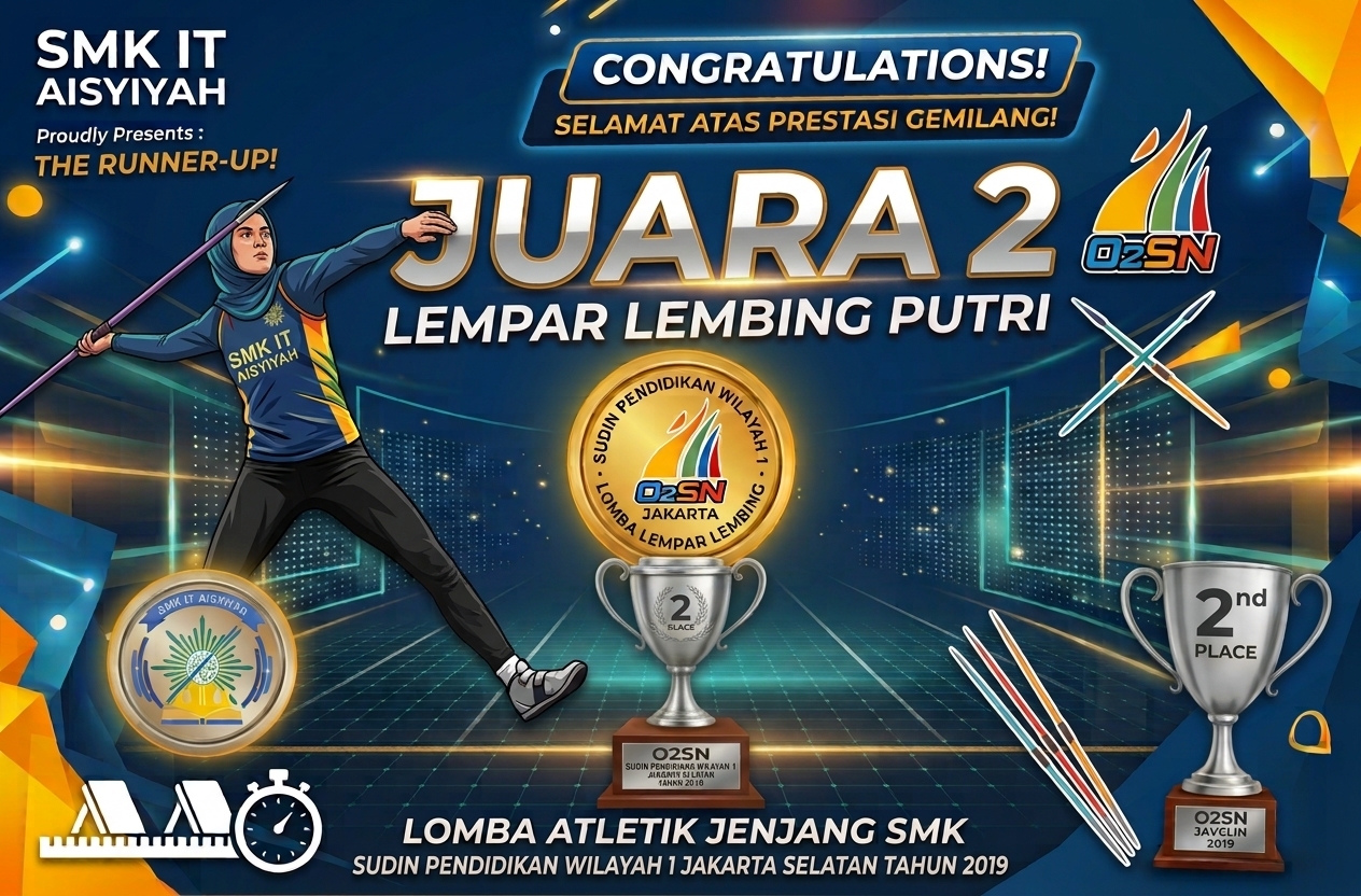 SMK IT Aisyiyah Raih Juara 2 Lomba Atletik Putri Lempar Lembing O2SN Jakarta Selatan 2019